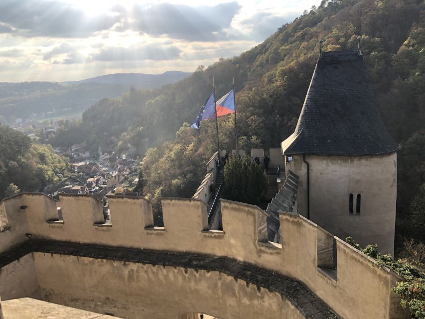 Countryside Bike Tour From Prague To Karlstejn Castle - Karlštejn Castle with a guide: Gothic stone, Karel IV, and crown-jewel stakes