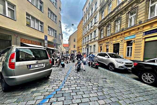 Create your own route on eScooter and enjoy Prague on wheels! - The Graffiti Wall, Charles Bridge, and a Very Narrow Street Moment