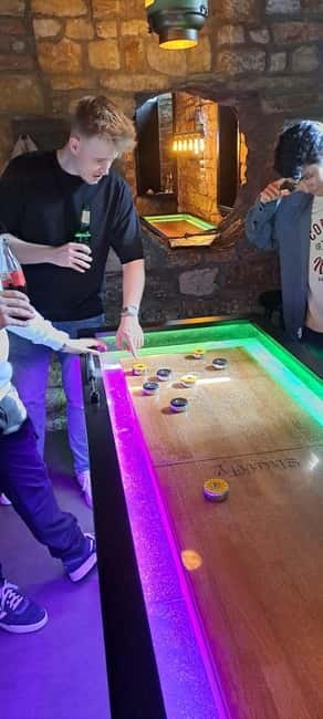 Crew Bar Prague: Open bar, ping pong or shuffleboard game - Group size and value: why $90 per group up to 6 is the real deal