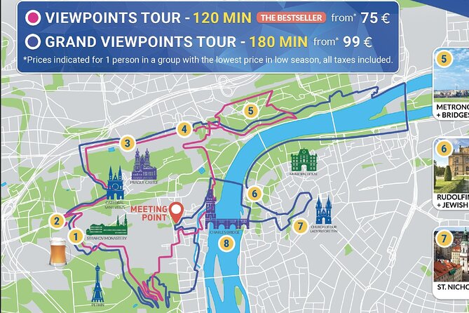 E-Bike, E-Scooter Viewpoint Fun Tour - Letná Hill, the Metronome, and Strahov Brewery for viewpoint payoff