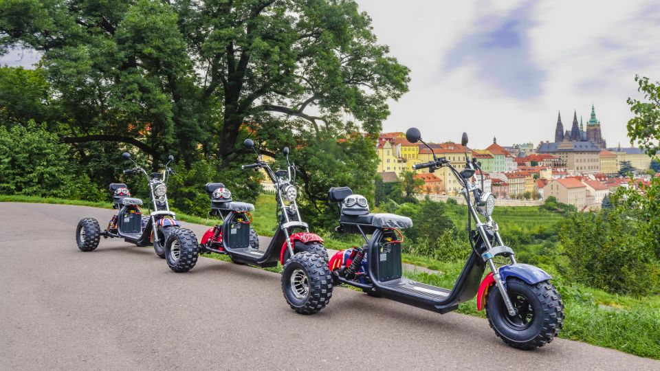 Electric Trike Sunset Prague Tour - Route overview: Wenceslas Square to Old Town in 90 minutes