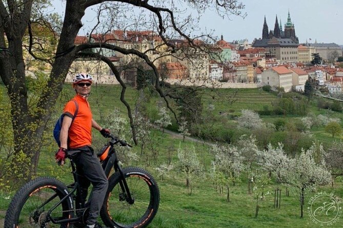 FAT TIRE E-BIKE GREAT TOUR - river, parks & panoramic views tour - Franz Kafka Museum’s David Cerny Fountain and Rudolfinum Concert Hall