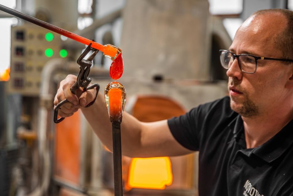 From Prague: Bohemian Glass Crystal Private Tour with Lunch - Novotný Glass Studio and Museum: Where Replicas, Awards, and Contemporary Art Coexist