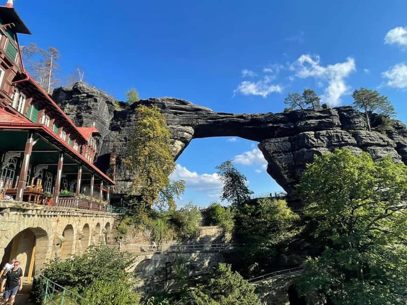 From Prague: Bohemian & Saxon Switzerland All Inclusive Tour - Pravčická Brána: hiking to Europe’s biggest sandstone arch