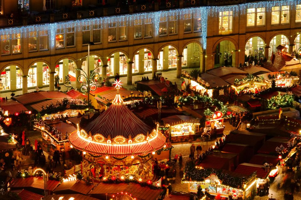 From Prague: Dresden Xmas Market & Saxon Switzerland Tour - Dresden Striezelmarkt: 3 Hours to Browse, Snack, and Shop