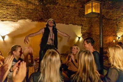 From Prague: Medieval Dinner, Show, Castle and Brewery - Dětenice Castle: Baroque rooms, touchable artifacts, and a reality check on time