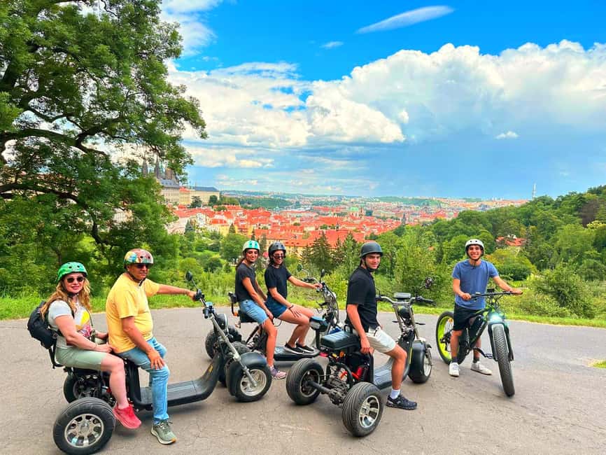 Heart of Prague tour on Tricycle electric scooter - Lennon Wall and Kampa Island: where the color starts