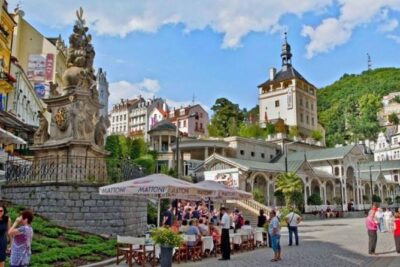 Karlovy Vary City of dreams. With expert English-speaking guide from Prague - Gran Hotel Pupp, the Municipal Theater, and the colonnades