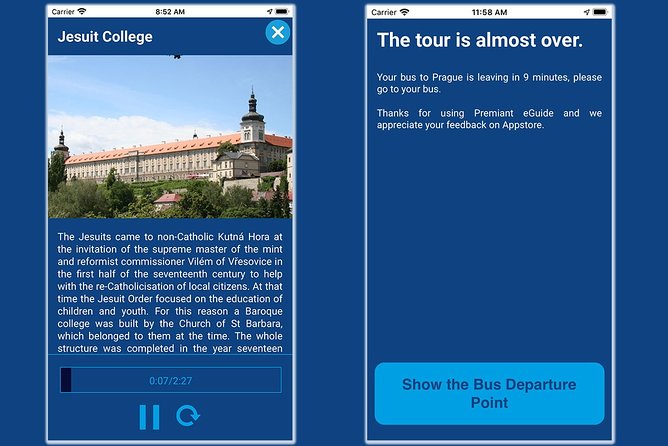 Karlovy Vary - Premiant eGuide APP - Transfers, Group Size, and the “No Live Guide” Reality