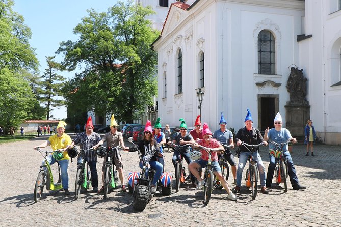 Live-Guided 180 min Glorious e-Scooter and eBike tour - Charles Bridge and Vltava Beach: photos in motion on Prague’s best-known river moments