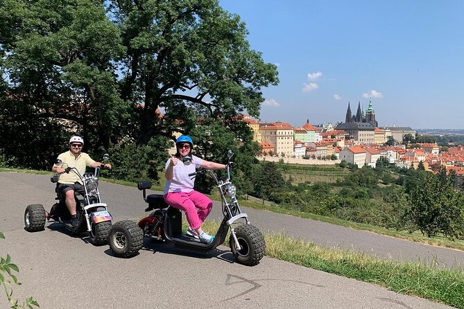 Live-Guided ️Trike-Harley️ Viewpoints tour of Prague - Charles Bridge from the road: big views without the bridge crush