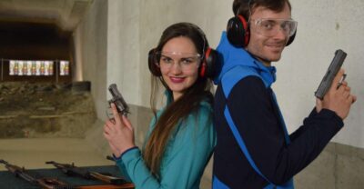 Prague: 1.5-Hour AK47 Shooting Range Experience - Meeting point basics: the blue spiral staircase and a clear walk