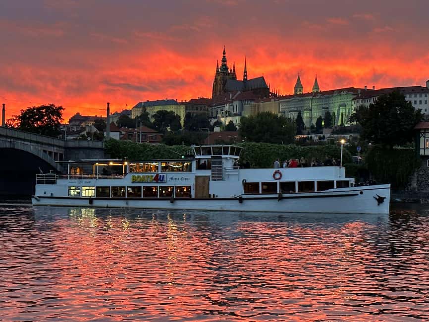 Prague: 1-hour Cruise with Audio Guide - A Historic Deck View From Maria Croon