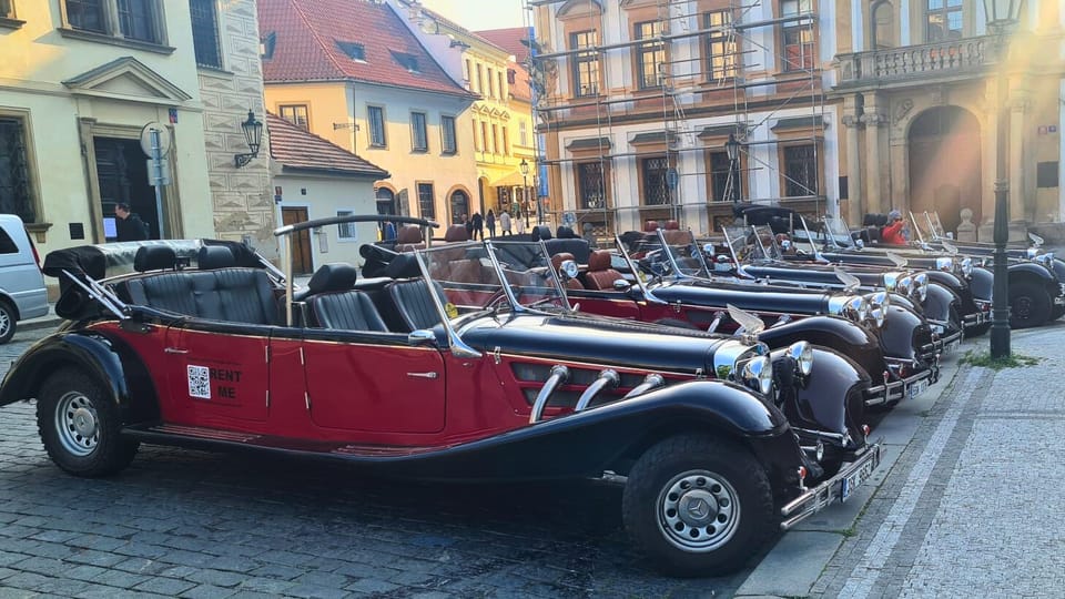 Prague: 120min Private Tour in Vintage Car, up to 6people! - Wenceslas Square, the National Museum, and the less-famous-photo moments
