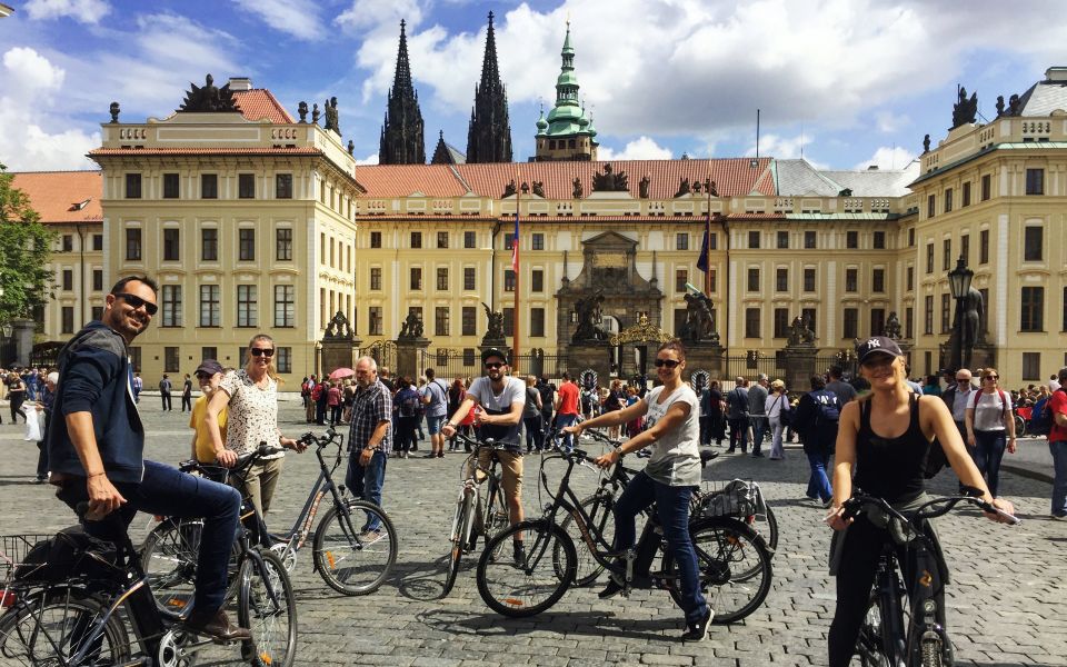 Prague "ALL-IN-ONE" City E-Bike Tour - Municipal House and Powder Gate: Prague grandeur without the detour