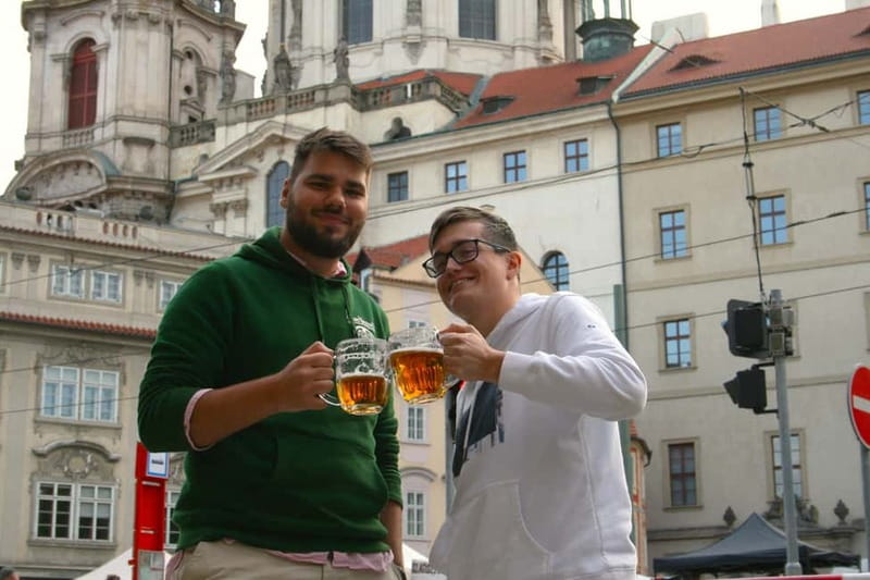 Prague Beer History: Highlights Tour with Tasting - Starting at Malostranská Square: a beer route you can follow