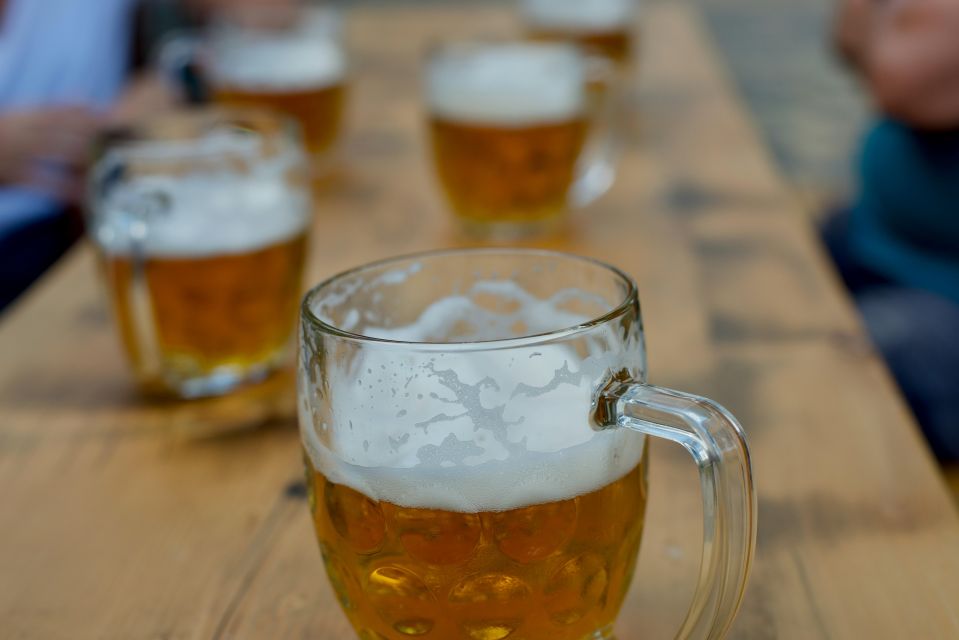Prague beer tour with brewery visit and tasting - Vltava River beer stop: modern serving, final samples, and style choices