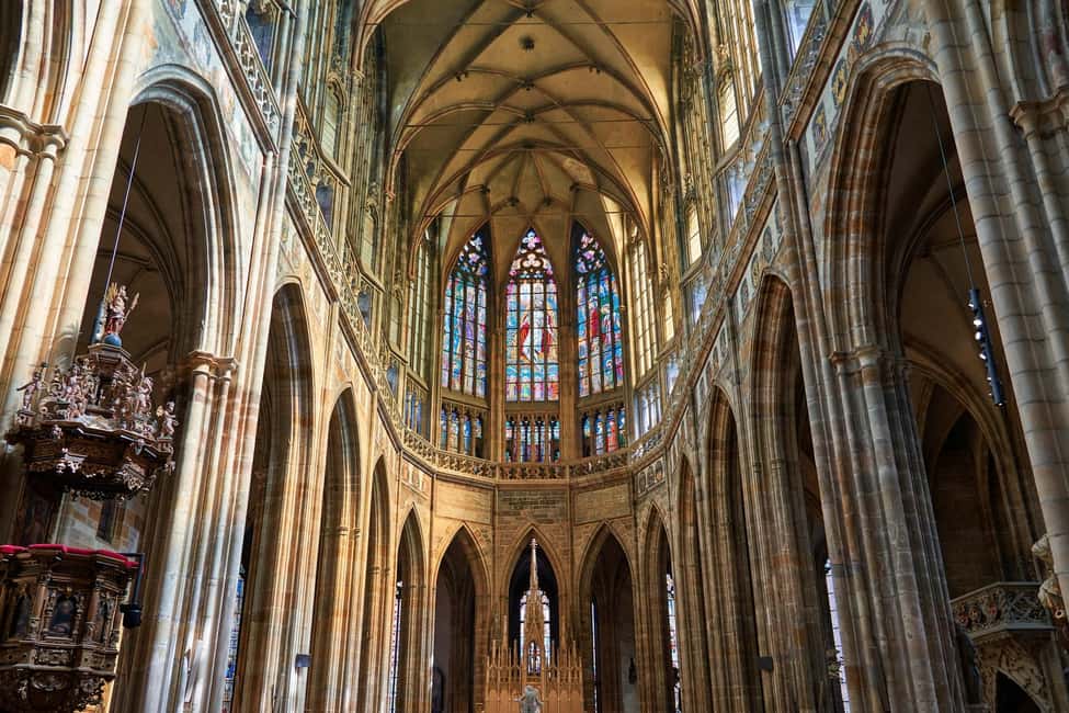 Prague Castle St. Vitus Cathedral, Royal Palace, St. George's Basilica - St. Vitus Cathedral: From Roman Roots to Gothic Coronations