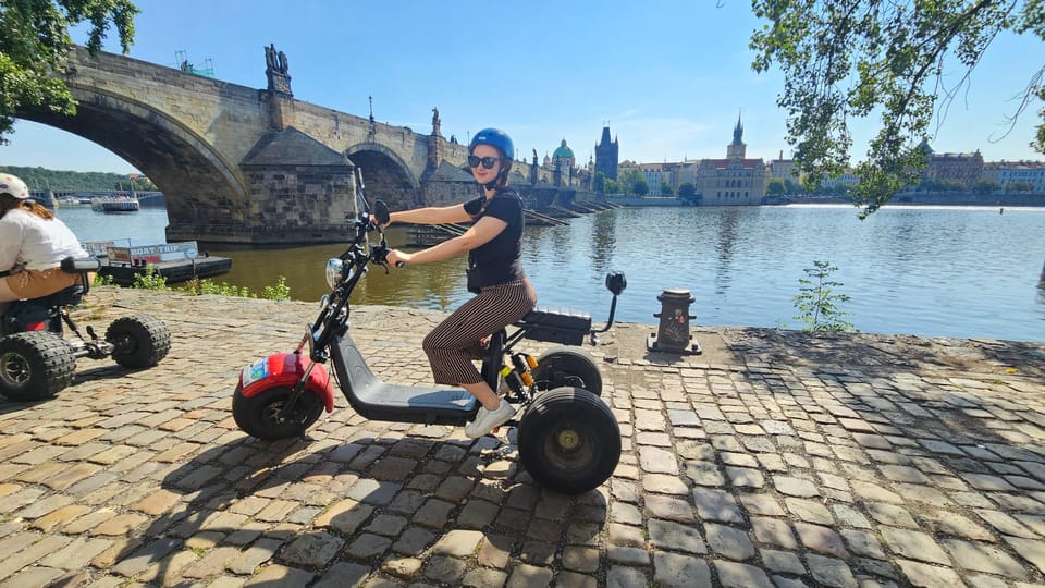Prague: City Highlights Tour by Electric Trike - Letná Hill and the 75-foot metronome: the view payoff