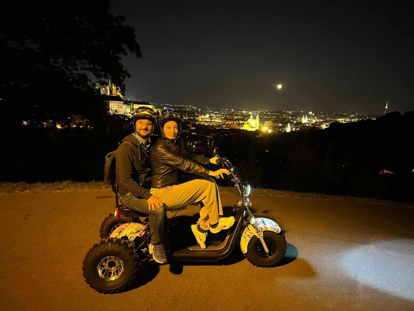 Prague City sightseeing in Night Trike Tour - Letná Park, the Prague Giant Metronome, and the Best “From Above” Moments