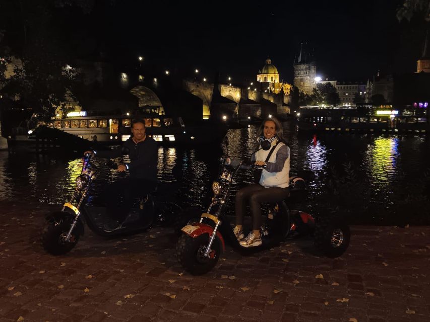 Prague City sightseeing in Night Trike Tour - Franz Kafka Museum Outside and Rudolfinum Outside: Street-Level Context