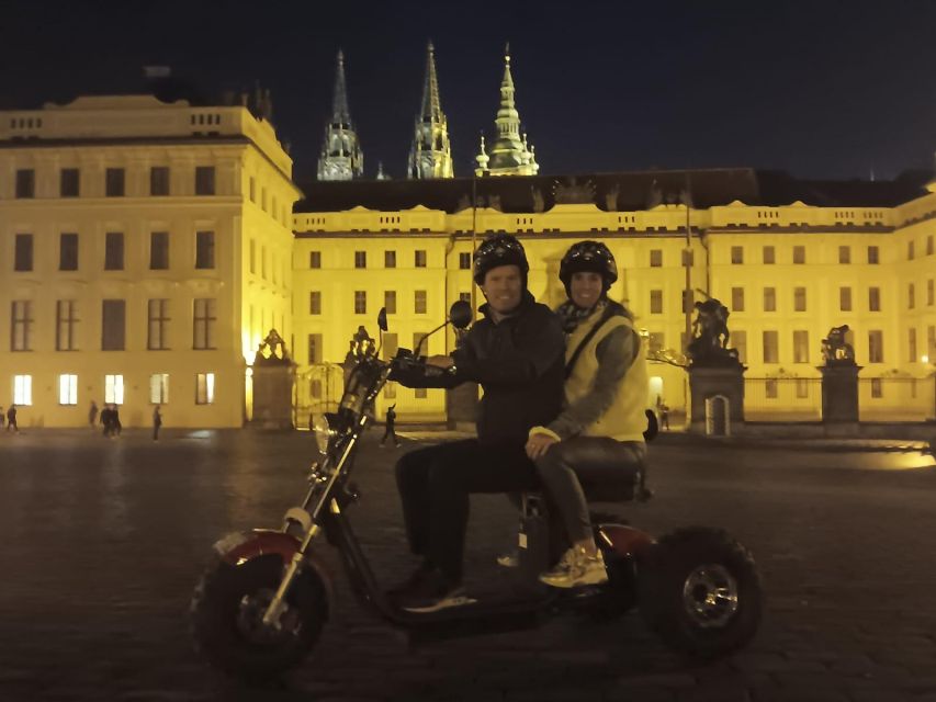 Prague City sightseeing in Night Trike Tour - Starting At Štěpánská 55: Meeting Point, Pace, and Guide Support