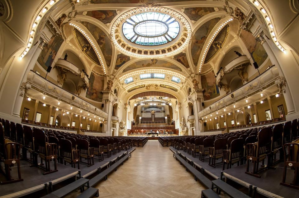 Prague: Classical Concerts at Smetana Hall, Municipal House - Municipal House and Smetana Hall: an Art Nouveau room built for listening