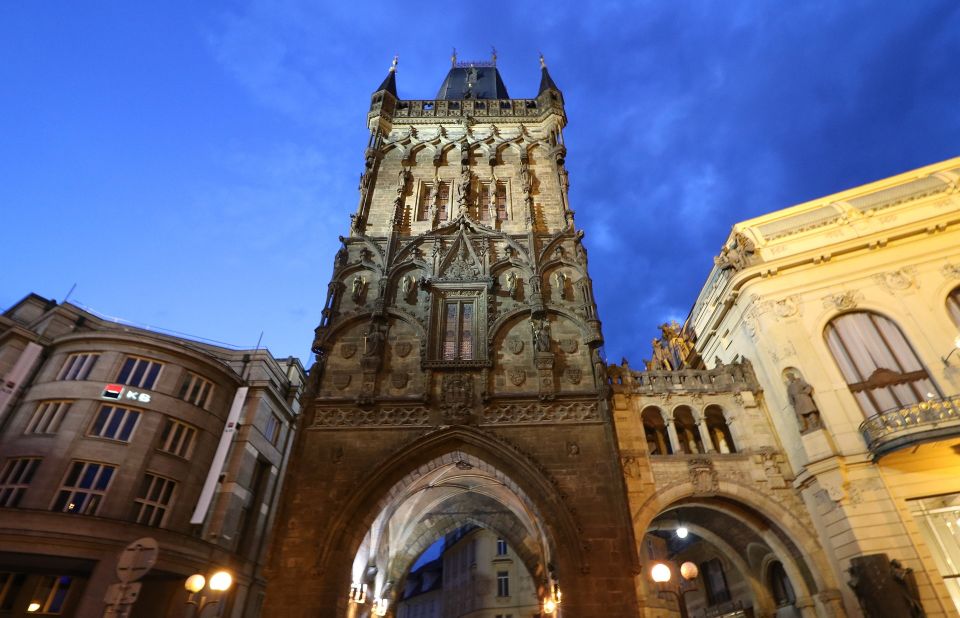 Prague Complete Tour in Spanish & Lunch, Tickets - Powder Tower, Kafka’s House, and the City’s Human Scale