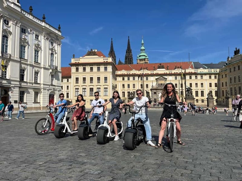 Prague E-Scooter City Tour: Regular or Fat Tire - How the e-scooter tour really works (training first, then sightseeing)