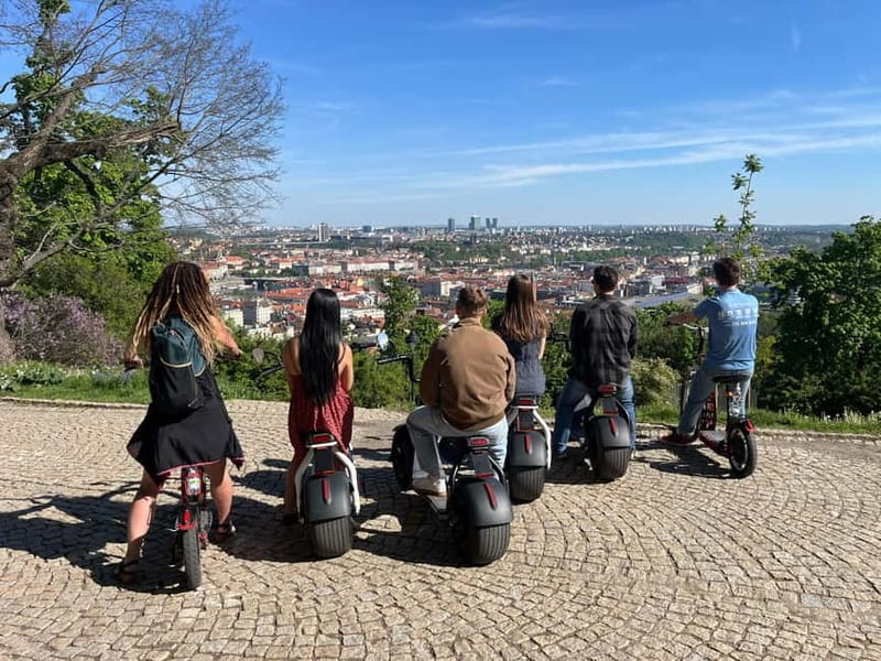 Prague E-Scooter City Tour: Regular or Fat Tire - Strahov Monastery and Petrin Hill: the best view pause of the ride