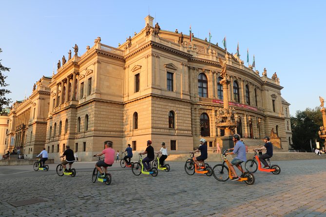 Prague: electric scooter & E-bike guided tour - The 3-hour add-ons: Old Town Square, Jewish Quarter, and the Philharmonic building