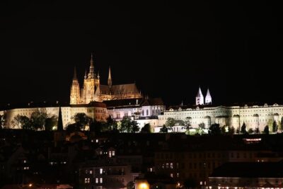 Prague evening/lights tour by car - Prague Castle and the Terrace Look-Down