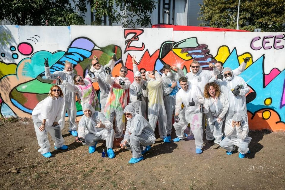 Prague Graffiti Workshop For Groups & Team-Building Groups - A Legal Wall Where You Can Leave a Real Mark