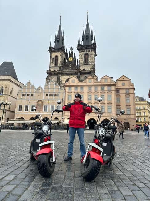 Prague: Guided Fat Tire e-Scooter Tour - Charles Bridge area, John Lennon Wall, and the river glide through Kampa Park