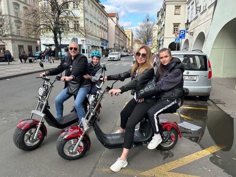 Prague: Guided Fat Tire e-Scooter Tour - Meeting near Old Town Square: easy start, smart flow