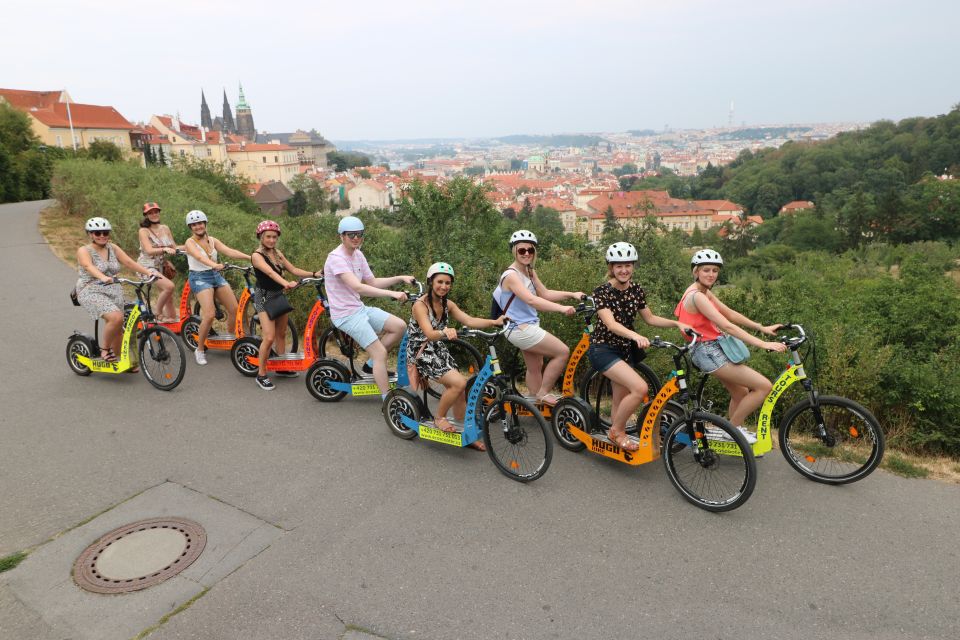 Prague: Half-Day Guided Tour by Segway and E-Scooter - Petrin Hill on an e-scooter: the climb-and-glide viewpoint set