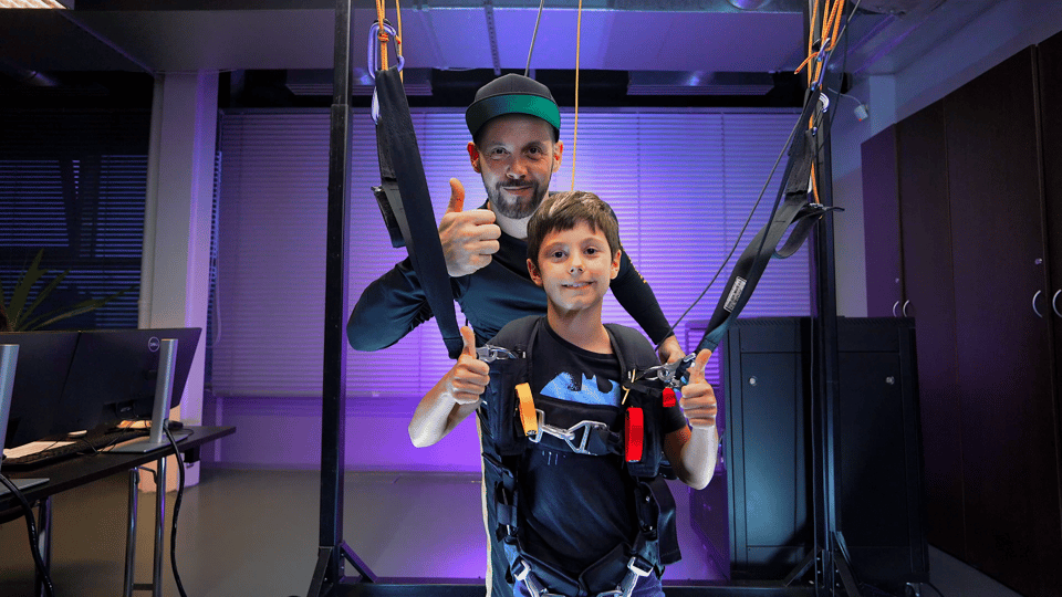 Prague: Hurricane Factory Parachute Jump VR Simulator - VR visuals plus a real parachute harness