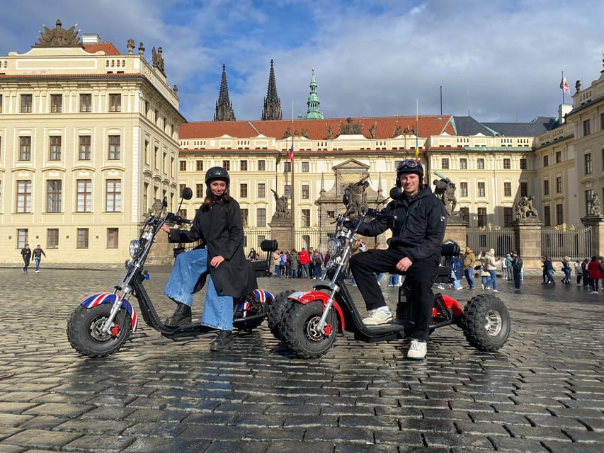Prague Monastery & Panoramic Viewpoint Electric Trike Tour - Lennon Wall, Kafka Museum, and Charles Bridge Without Losing Your Day
