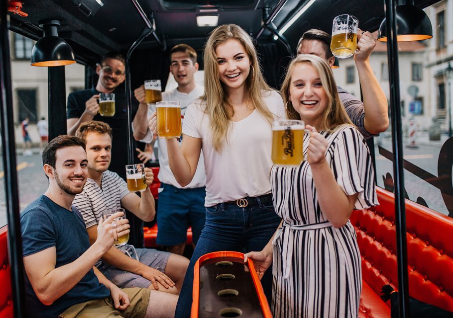 Prague: Party Beer Bus - The big sight loop: Prague Castle, Dancing House, and the major squares