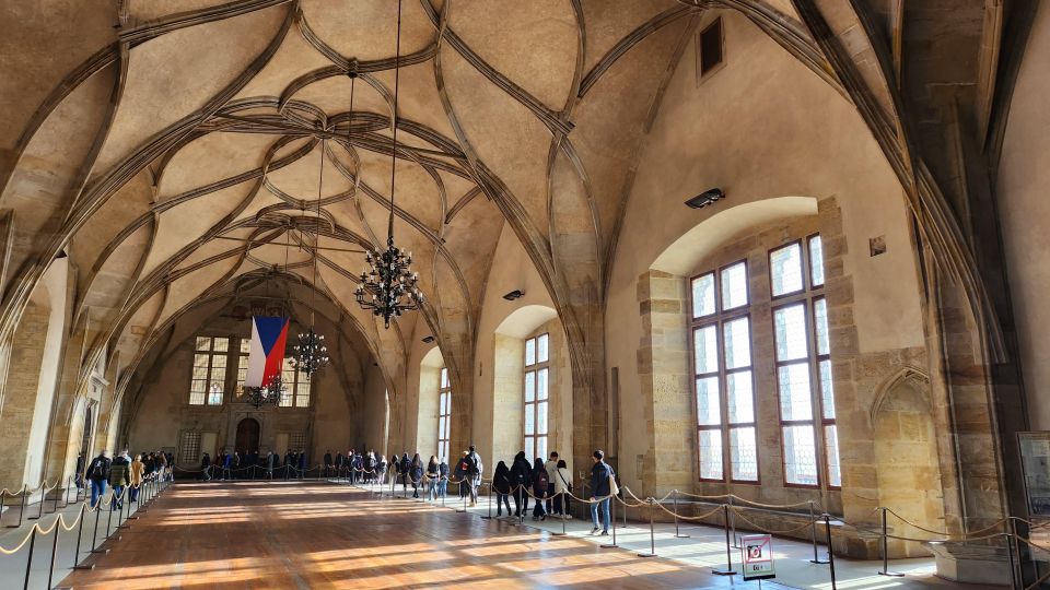 Prague: Prague Castle Private Walking Tour - Entering St. Vitus Cathedral: late Gothic drama in real scale