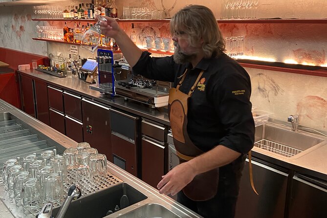 Prague Premium Craft Beer Tour - Stop 2: Restaurace Červený jelen and champion-style pouring