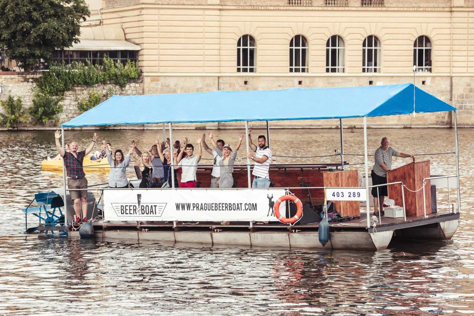 Prague: Private Cycle Boat River Tour with Beer or Prosecco - Price and value: what $58 per group up to 12 really buys