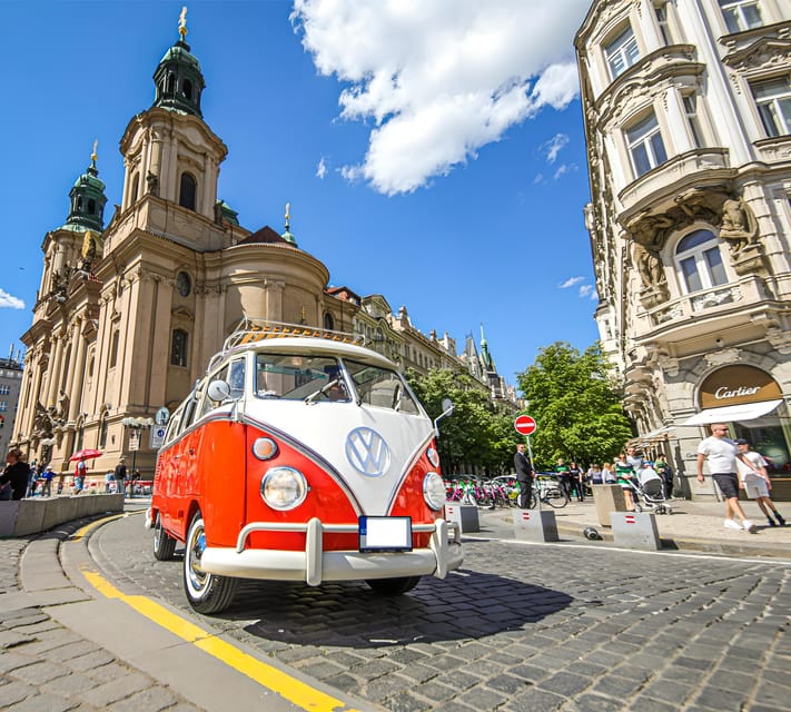 Prague: Private Sightseeing Tour in original VW Samba bus - Price and value: $170 per group up to 7