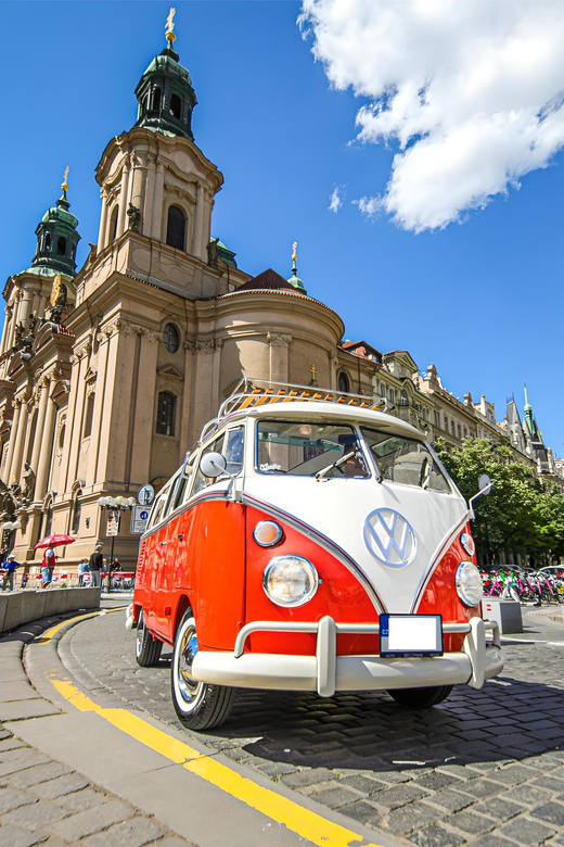 Prague: Private Sightseeing Tour in original VW Samba bus - Your guide: local stories, and which languages you can choose