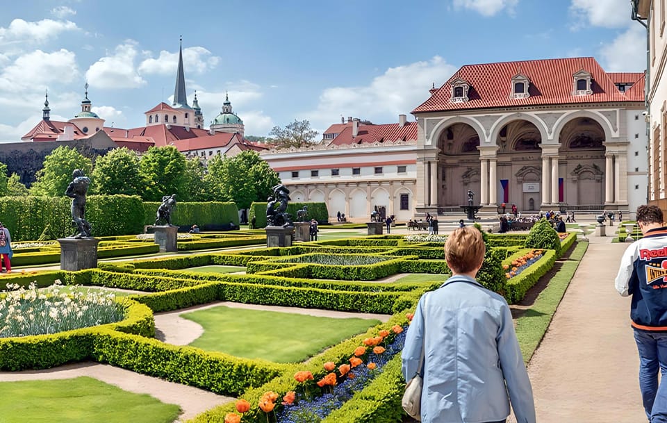Prague Renaissance and Baroque Gardens Walking Tour - Wallenstein Garden: albino peacocks and mythical fountains