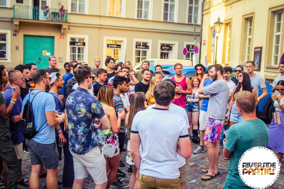 Prague Riverside Parties Tour - Charles Bridge and the Art Stops: Ringo Starr Wall and Street Installations