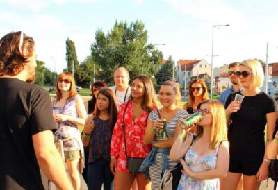 Prague Riverside Parties Tour - Hangover House Meet-Up and the Mobile Bar With Music