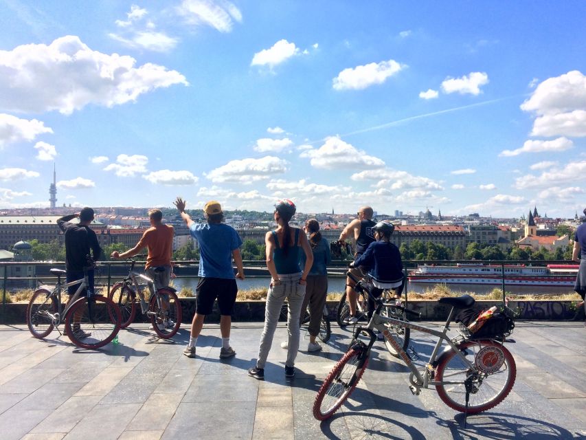 Prague: Stunning Viewpoints, Castle, City & Park E-Bike Tour - New Town highlights and Wenceslas Square: great for orientation