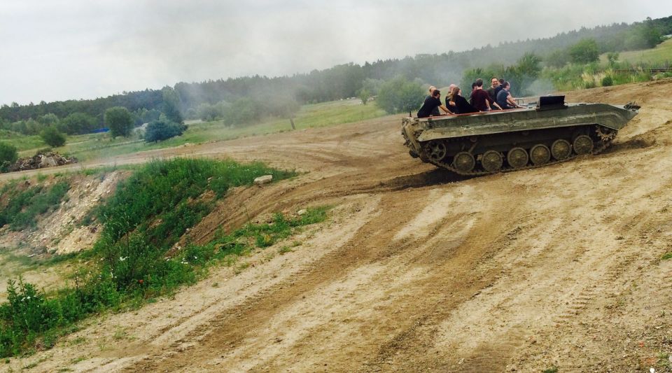 Prague: Tank Ride Experience - The ride on the Czech BVP: hills, bumps, and optional driving