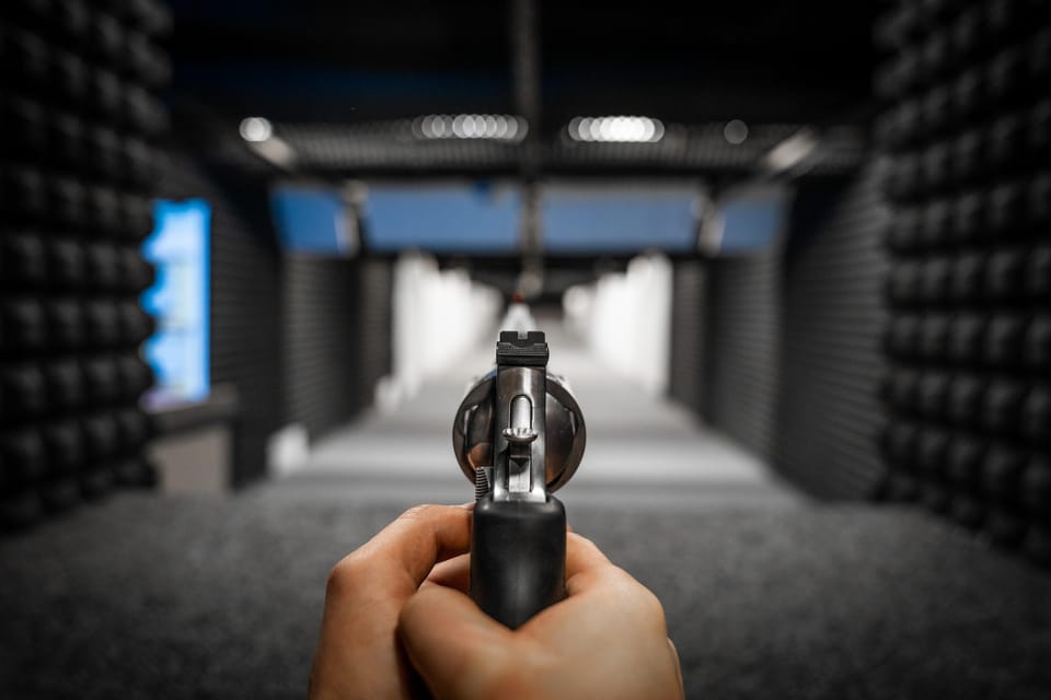 Prague: Target Gun Shooting Experience with Hotel Pickup - AK-47 Kalashnikov and the gun lineup: choose your 25, 50, or 80-shot package
